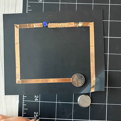 The class example of series circuit. I took a look at these before they were finished and attached the lights and tried em out!