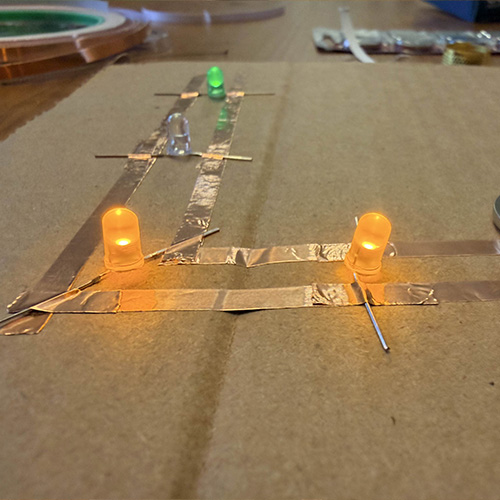 I added some more lights and they lit up so brightly!