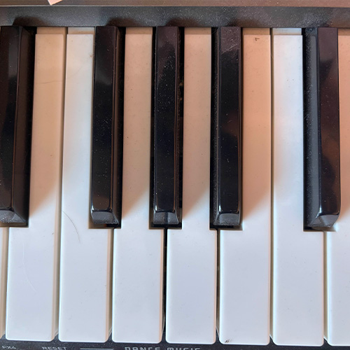 Here is my piano. An interactive art object!