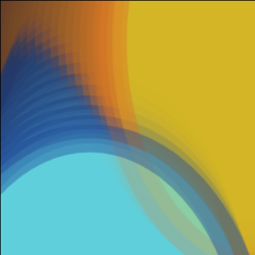 This visual plays with the size of the circles that also controlled the volume and playback speed.
