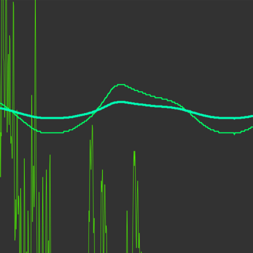 This was the first look at the linear waves. Layered them and changed up the colours and line weights.