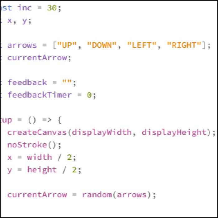 Here's a snippet of code used to spawn random arrows. Code iterated from https://developer.mozilla.org