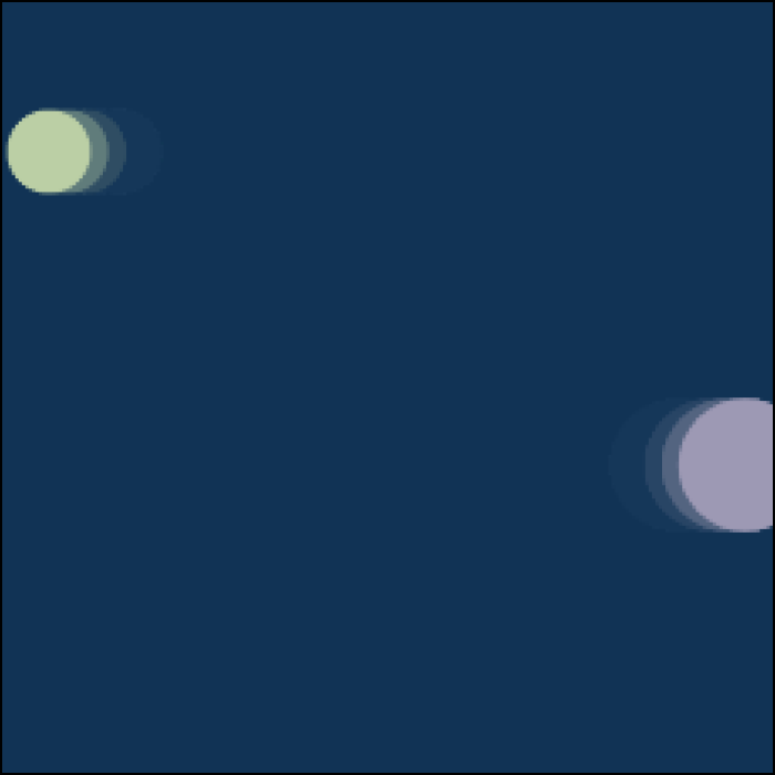 played around with the opacity so it showed more motion in the circles