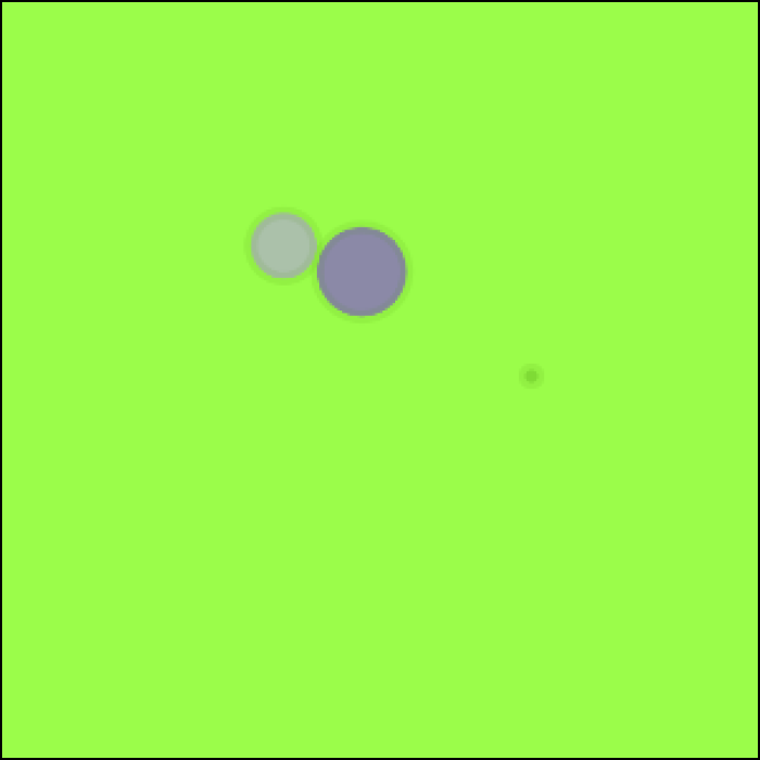 This code explored different background colours on the map so depending on where your circles were, the colour would change.